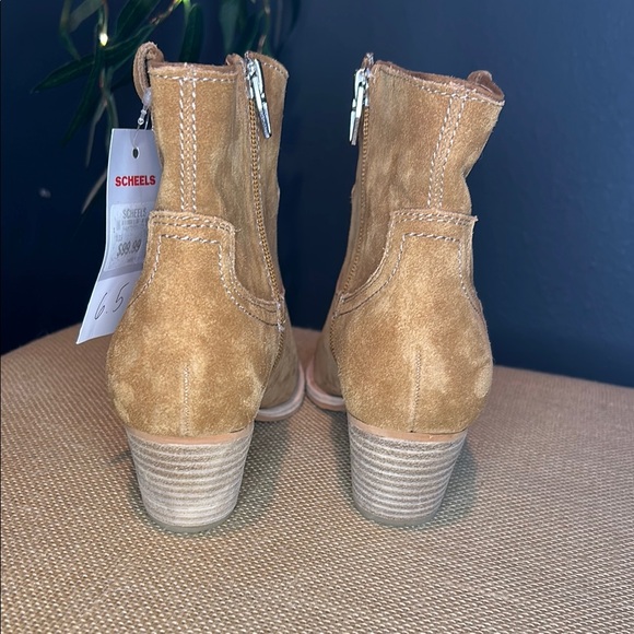 Dolce Vita Tan Ankle Booties with Suede Finish - Picture 10 of 10